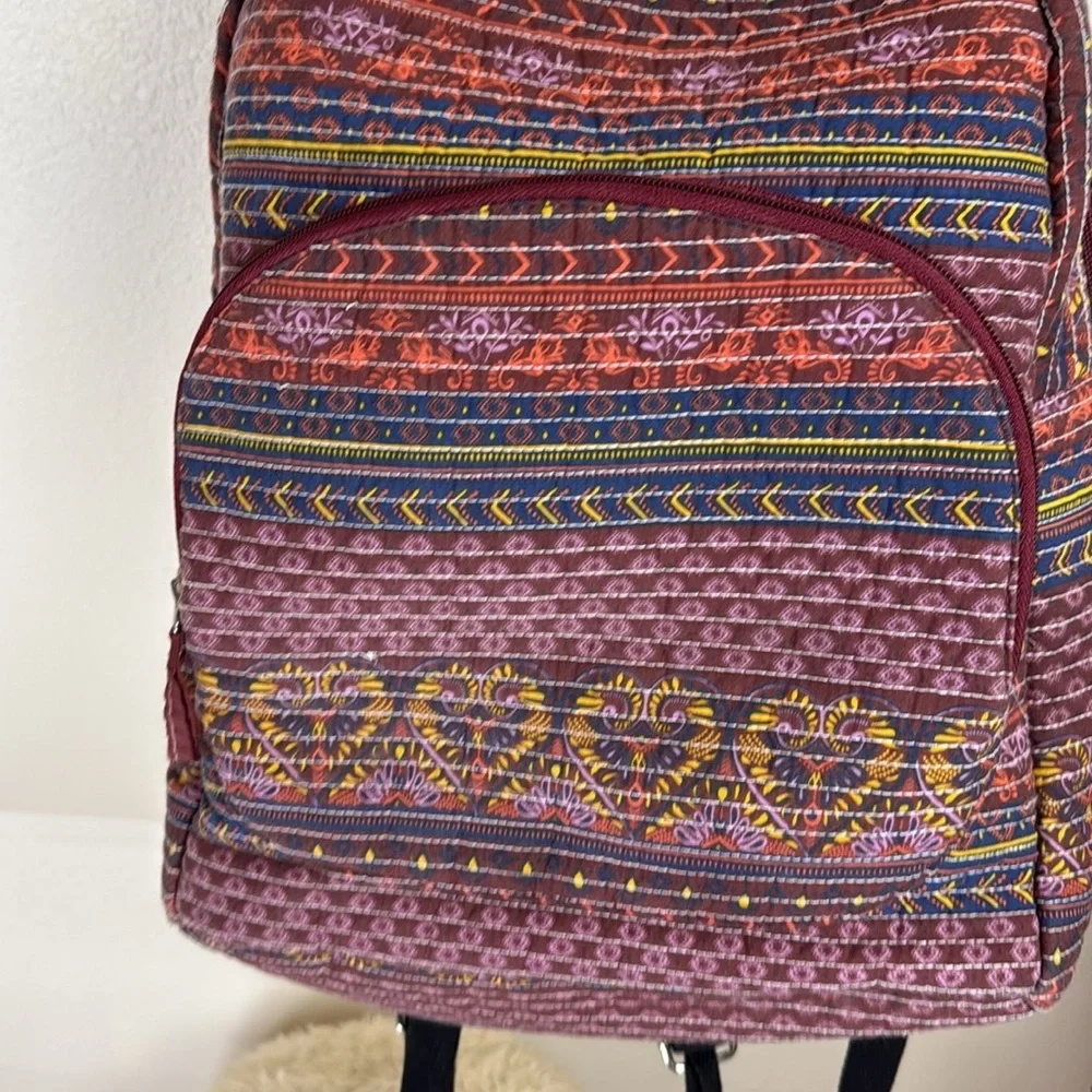 STEVE MADDEN BOHO Colorful Patterned Backpack. Purple red &blue. Large Capacity